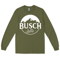 Army Green busch latte Long Sleeve Tee - artisFamous