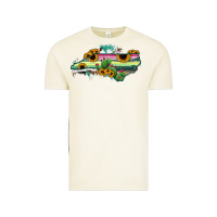 Vintage Arctic North Carolina Map Sunflower Cactus Serape Vintage Tee - RanaPortraitStore