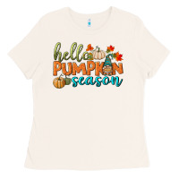 Bone hello pumpkin season Ladies Tee - BundleAndBundleShop