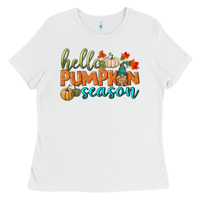 Hello Pumpkin Season Ladies Tee by BundleAndBundleShop | Teevron