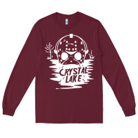 Burgundy camp crystal lake sweatshirt Long Sleeve Tee - artisFamous