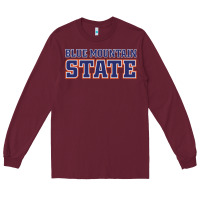 Burgundy blue mountain state Long Sleeve Tee - artisFamous