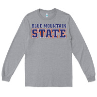 Heather Grey blue mountain state Long Sleeve Tee - artisFamous