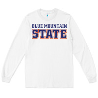 White blue mountain state Long Sleeve Tee - artisFamous