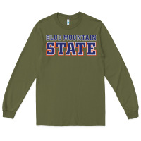 Army Green blue mountain state Long Sleeve Tee - artisFamous