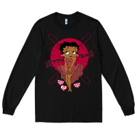 Black Black Betty Boop Long Sleeve Tee - artisFamous