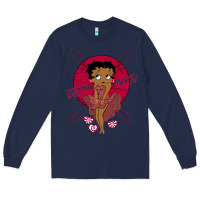 Navy Black Betty Boop Long Sleeve Tee - artisFamous