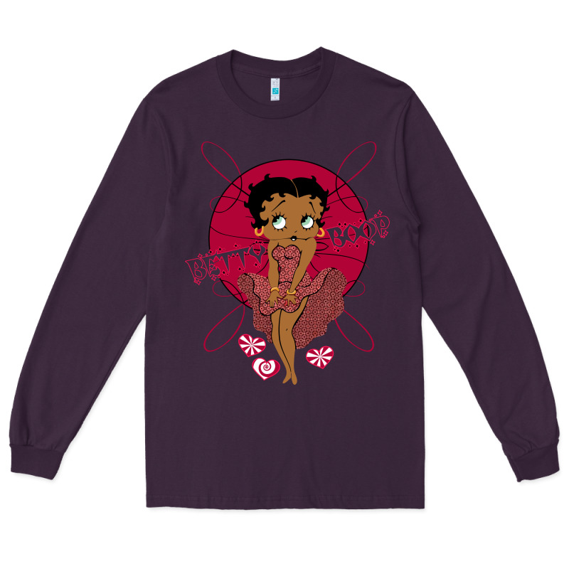 Black Betty Boop Long Sleeve Tee by artisFamous | Teevron