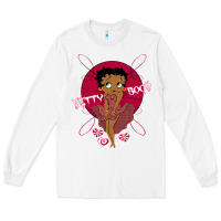 White Black Betty Boop Long Sleeve Tee - artisFamous