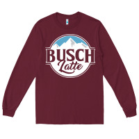 Burgundy busch latte Long Sleeve Tee - artisFamous