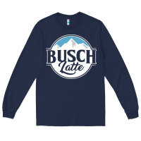 Navy busch latte Long Sleeve Tee - artisFamous