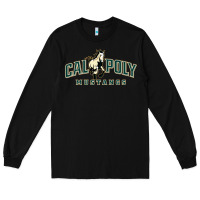 Black cal poly mustangs Long Sleeve Tee - artisFamous
