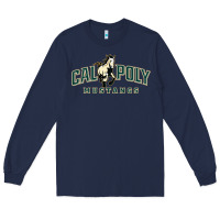 Navy cal poly mustangs Long Sleeve Tee - artisFamous