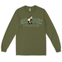 Army Green cal poly mustangs Long Sleeve Tee - artisFamous