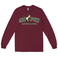 Burgundy cal poly mustangs Long Sleeve Tee - artisFamous