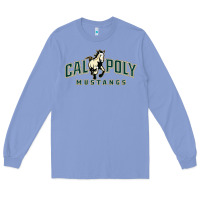 Colony Blue cal poly mustangs Long Sleeve Tee - artisFamous