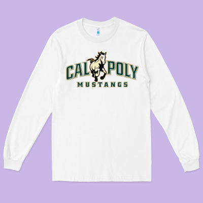 Cal Poly Mustangs Long Sleeve Tee Designed By Artisfamous