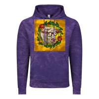Cloud Purple christmas charolais cow face Vintage Hoodie - LillyAllenDesigns