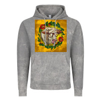 Cloud Rock christmas charolais cow face Vintage Hoodie - LillyAllenDesigns