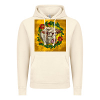 Vintage Artic christmas charolais cow face Vintage Hoodie - LillyAllenDesigns