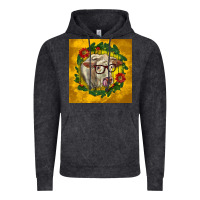 Vintage Black christmas charolais cow face Vintage Hoodie - LillyAllenDesigns