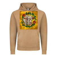 Vintage Camel christmas charolais cow face Vintage Hoodie - LillyAllenDesigns