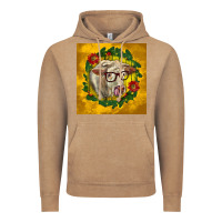 Vintage Coffee christmas charolais cow face Vintage Hoodie - LillyAllenDesigns