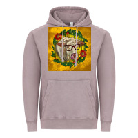 Vintage Zinc christmas charolais cow face Vintage Hoodie - LillyAllenDesigns
