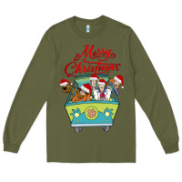 Army Green Scooby Doo merry christmas Long Sleeve Tee - artisFamous