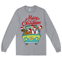 Heather Grey Scooby Doo merry christmas Long Sleeve Tee - artisFamous