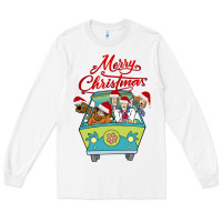White Scooby Doo merry christmas Long Sleeve Tee - artisFamous