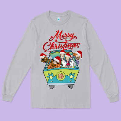 Scooby Doo Merry Christmas Long Sleeve Tee Designed By Artisfamous