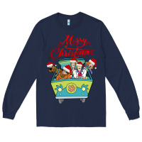 Navy Scooby Doo merry christmas Long Sleeve Tee - artisFamous