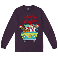 Plum Scooby Doo merry christmas Long Sleeve Tee - artisFamous