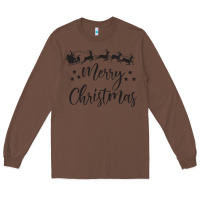 Chestnut merry christmas Long Sleeve Tee - artisFamous