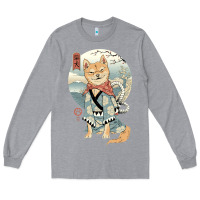 Heather Grey shiba inu dog japan Long Sleeve Tee - artisFamous