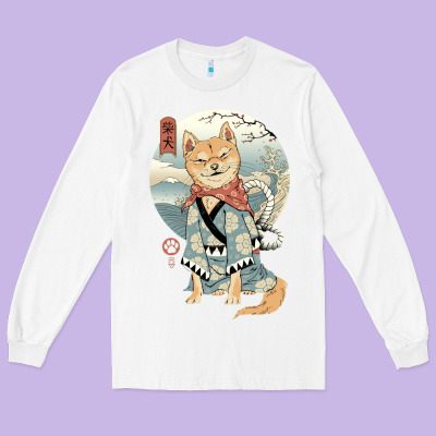 Shiba Inu Dog Japan Long Sleeve Tee Designed By Artisfamous