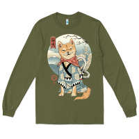 Army Green shiba inu dog japan Long Sleeve Tee - artisFamous