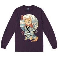 Plum shiba inu dog japan Long Sleeve Tee - artisFamous