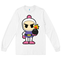White bomberman Long Sleeve Tee - artisFamous