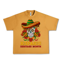 Peanut Butter sombrero skull heritage Urban Heavy Tee - BundleAndBundleShop