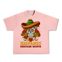 Salmon sombrero skull heritage Urban Heavy Tee - BundleAndBundleShop