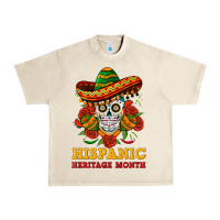 Sandshell sombrero skull heritage Urban Heavy Tee - BundleAndBundleShop