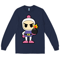 Navy bomberman Long Sleeve Tee - artisFamous