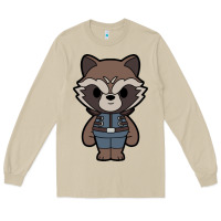 Mushroom rocket racoon chibi Long Sleeve Tee - artisFamous