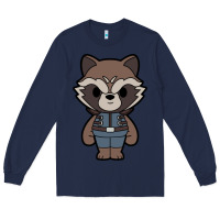 Navy rocket racoon chibi Long Sleeve Tee - artisFamous
