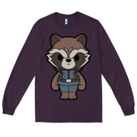 Plum rocket racoon chibi Long Sleeve Tee - artisFamous