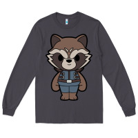 Smoke rocket racoon chibi Long Sleeve Tee - artisFamous