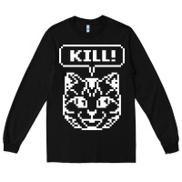 Black kill no more heroes cat Long Sleeve Tee - artisFamous