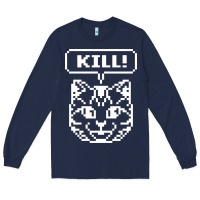 Navy kill no more heroes cat Long Sleeve Tee - artisFamous